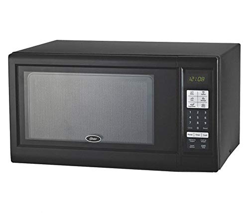 900W Black Countertop Microwave Oven for Home & Office - Fast Heating, Defrost & Reheat Food - Compact Space-Saving Design for Small Kitchens & Dorm Rooms