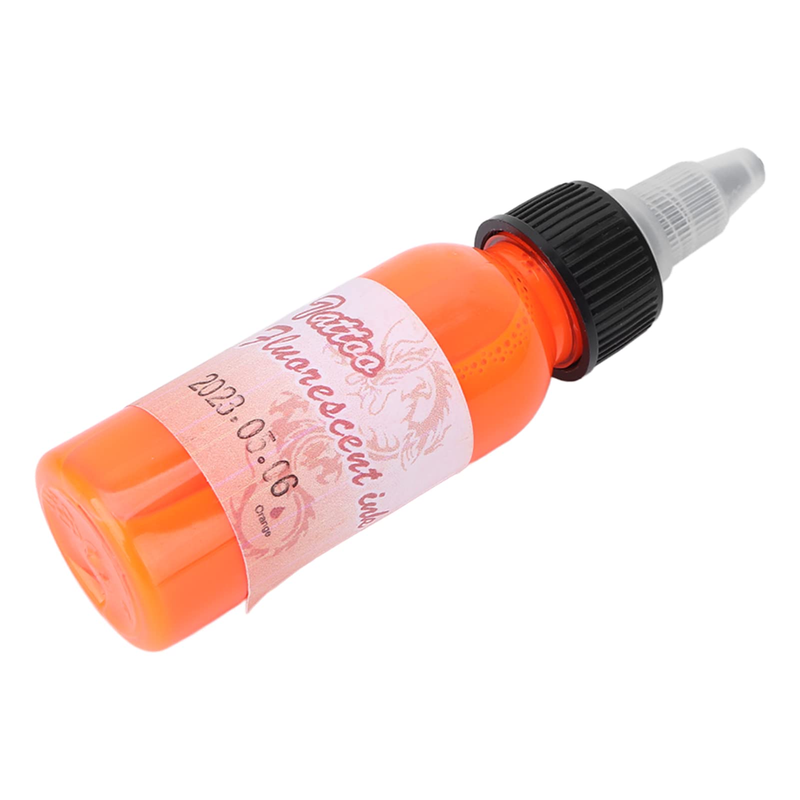 Professional Tattoo Ink & Body Paint - Vibrant Fluorescent Orange for Makeup, Modeling & Body Art | Perfect for Halloween, Cosplay & Festival Parties