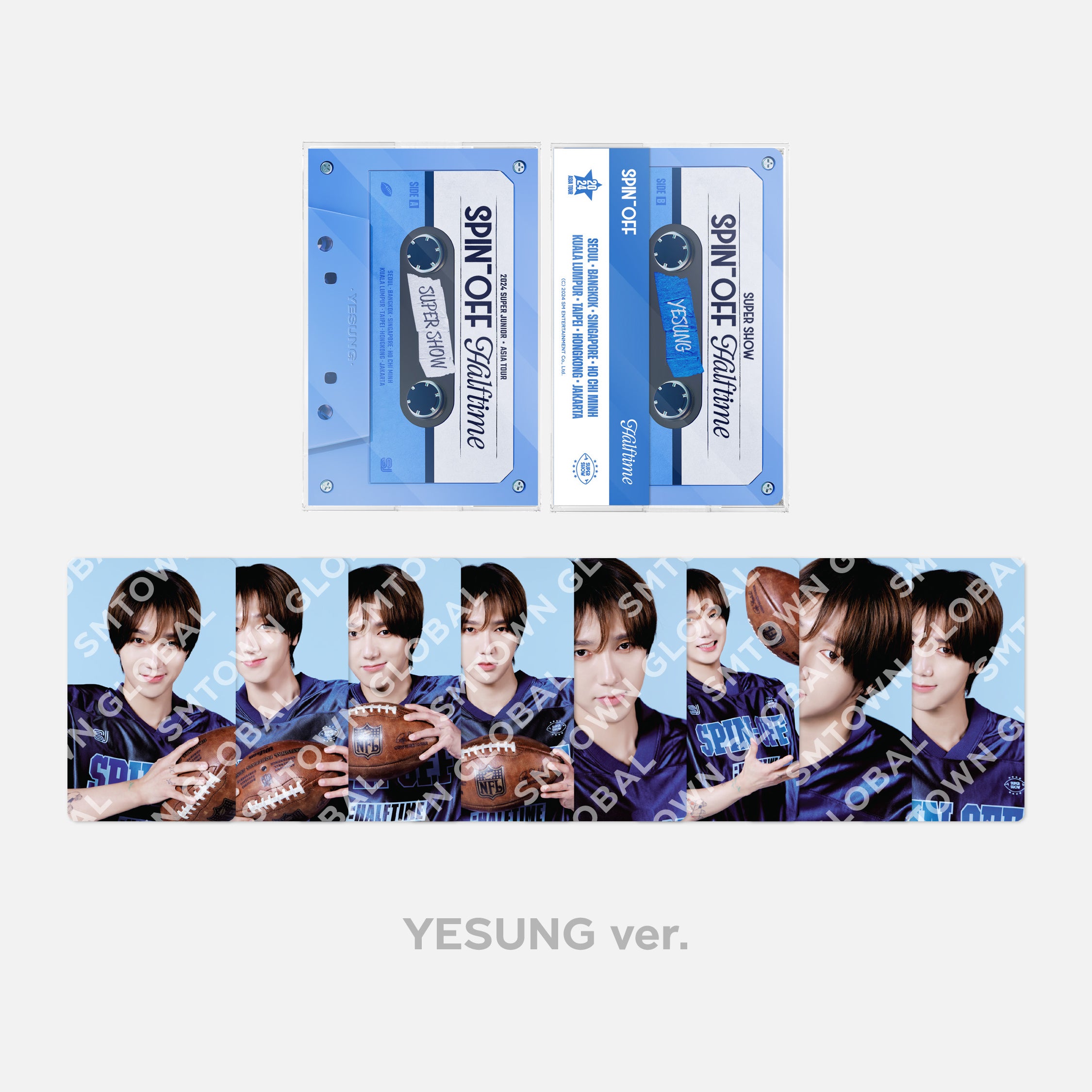 2024 Super Junior 'Super Show Spin Off: Halftime' Cassette Tape Photo Set - Limited Edition K-Pop Merchandise for Fans & Collectors - Perfect for Concerts, Gifts, and Memorabilia Display