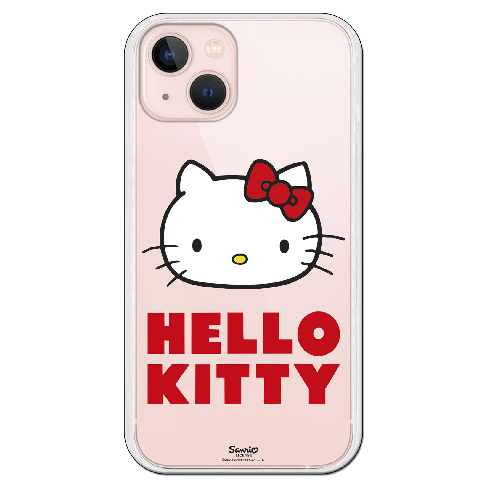 Personalized iPhone 13 Case with Hello Kitty Logo - Cute White Protective Cover for Women Girls | Perfect Gift for Birthday, Valentine's Day & Everyday Use
