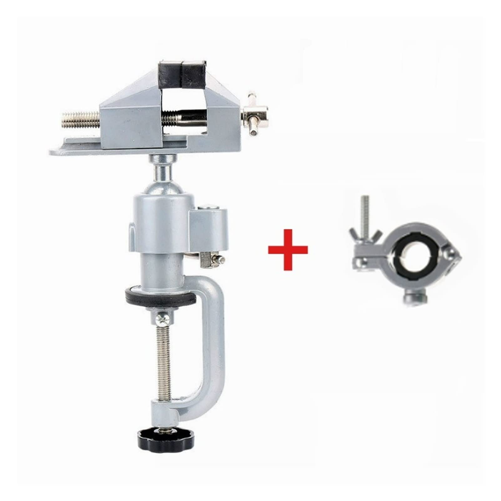 Universal Electric Drill Stand Holder - Swivel Table Vise & Bench Clamp Bracket for Woodworking | Multifunctional Movable Home Vice & Grinder Accessory | Perfect for DIY Projects, Metalworking, and Home Workshop Use