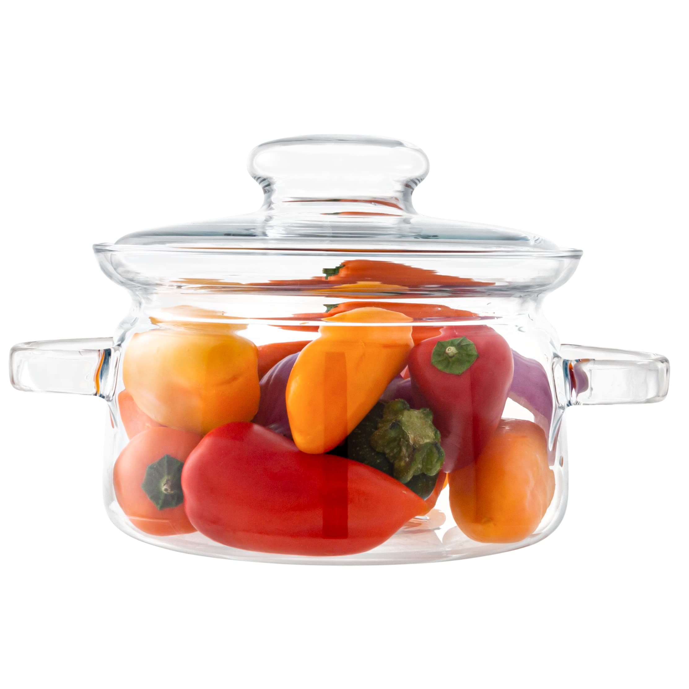 Simax 48 Oz Borosilicate Glass Saucepan with Lid - Microwave, Stove & Dishwasher Safe - Perfect for Potpourri, Cooking, Serving & Food Storage - Ideal for Kitchen, Dining & Entertaining