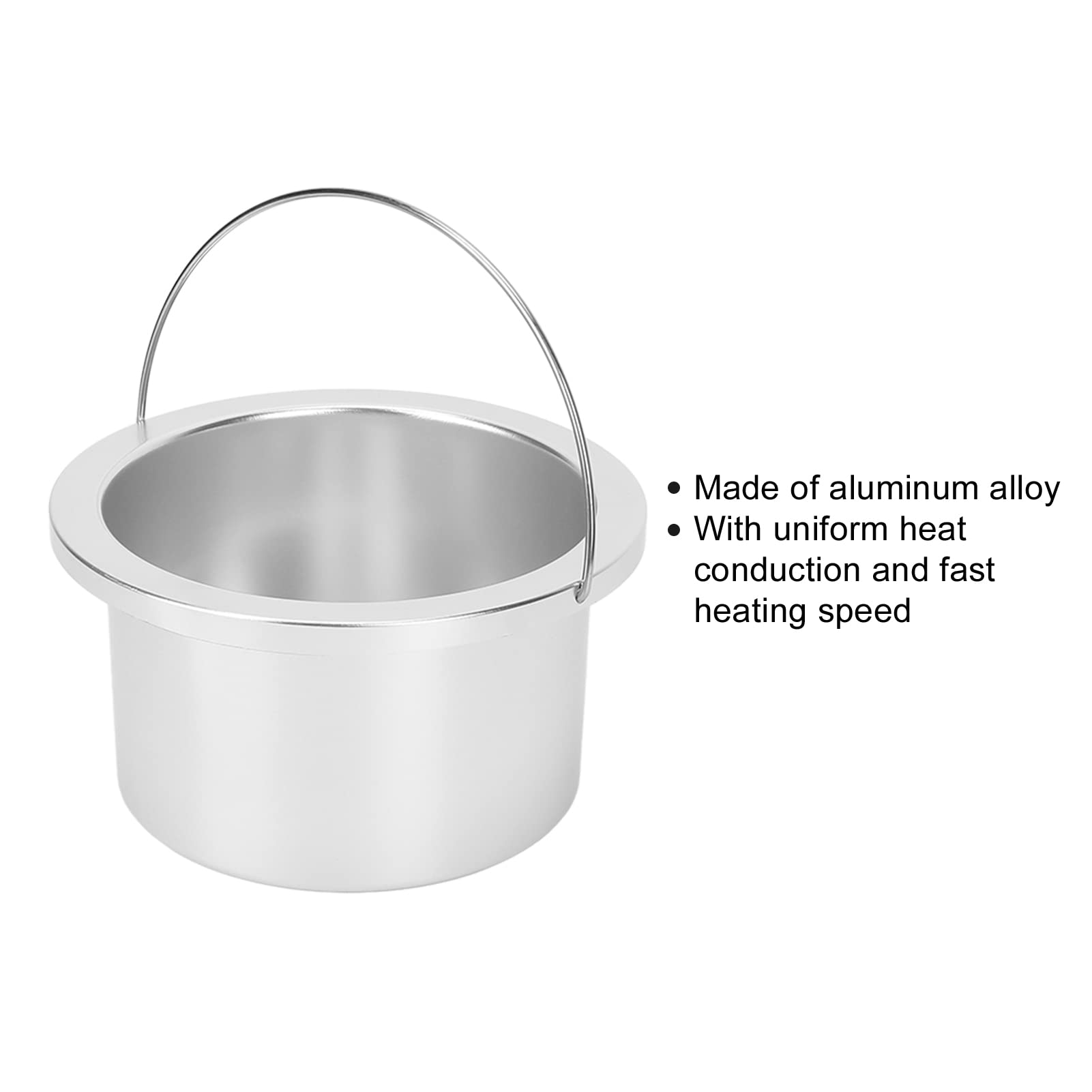 Premium Replacement Wax Inner Pot for Salon - Aluminum Alloy Heating Machine Insert with Easy Clean Surface | Ideal for Waxing Services, Spa Treatments & Hair Removal