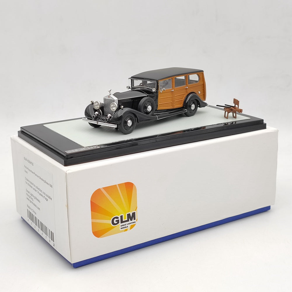 1/43 Scale 1928 Rolls Royce New Phantom Shooting Brake Resin Model Car - Limited Edition Collectible #43204702 | Perfect for Display, Car Enthusiast Gifts & Vintage Model Collections