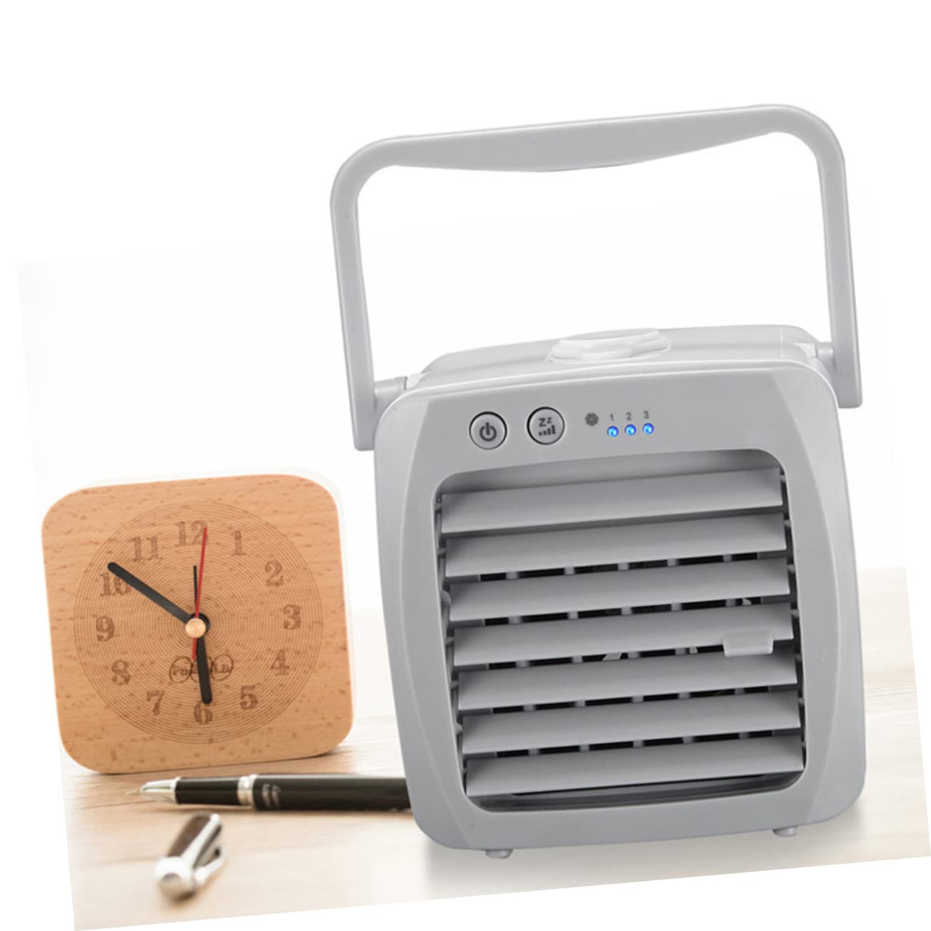 STOBAZA Portable Desktop Air Cooler Fan - Personal Mini AC Cooling Fan for Home, Office & Bedroom - Compact & Energy Efficient Cooling Solution