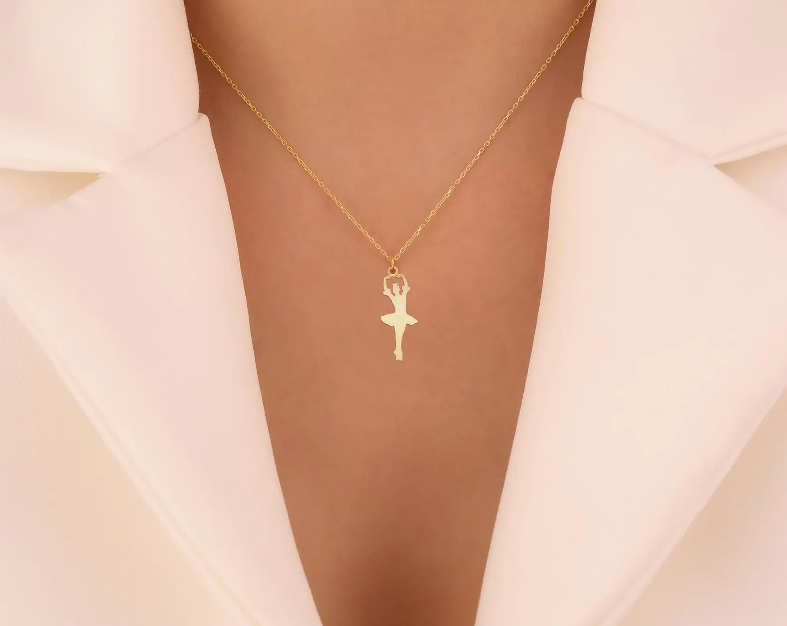 Elegant Ballerina Necklace for Women - Dainty Ballet Jewelry Gift for Dancers & Ballet Lovers - Perfect for Performances, Recitals & Special Occasions