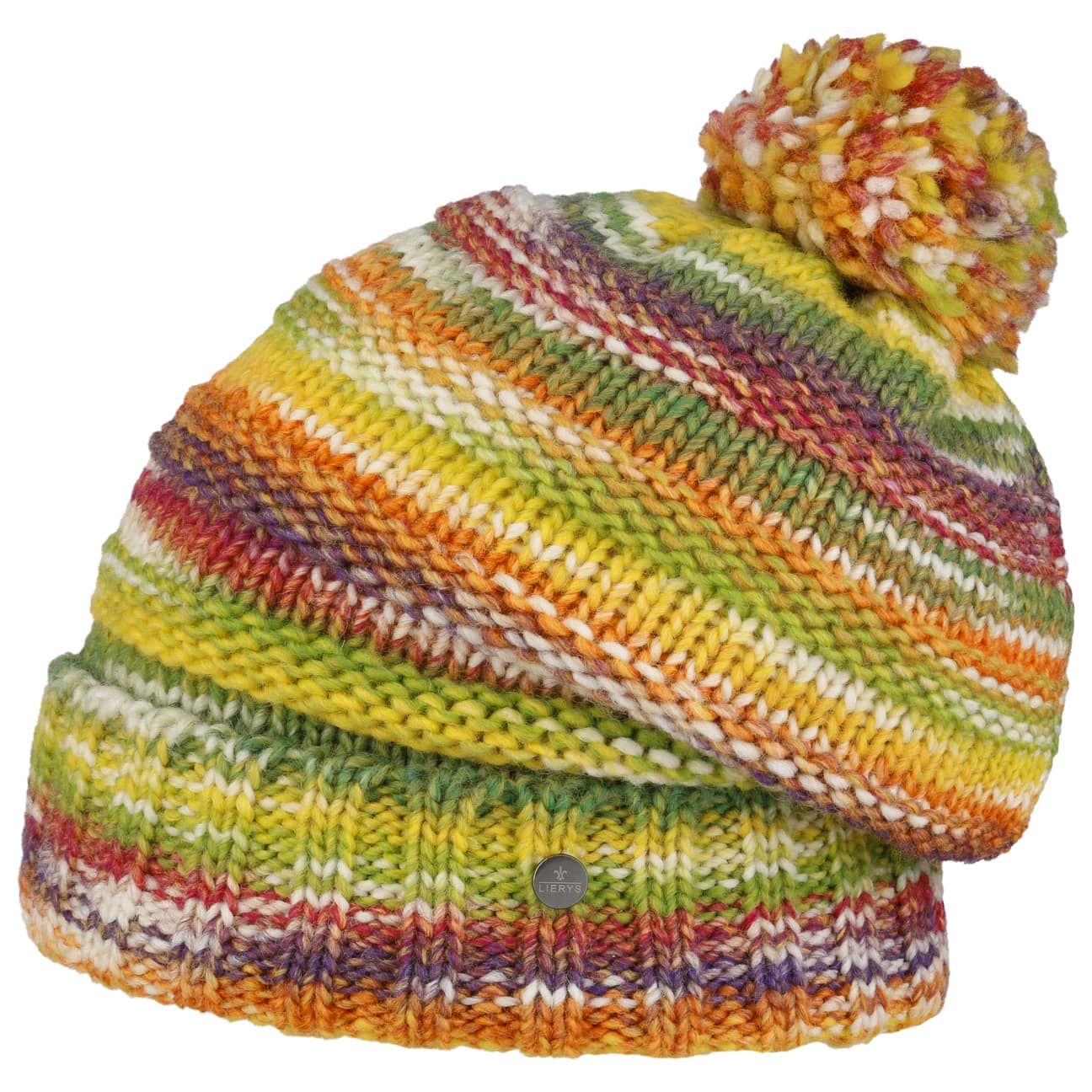 Lierys Faux Fur Pompom Beanie - Soft Winter Knit Hat for Women & Men - Cozy Cold Weather Accessory for Skiing, Snowboarding & Outdoor Activities