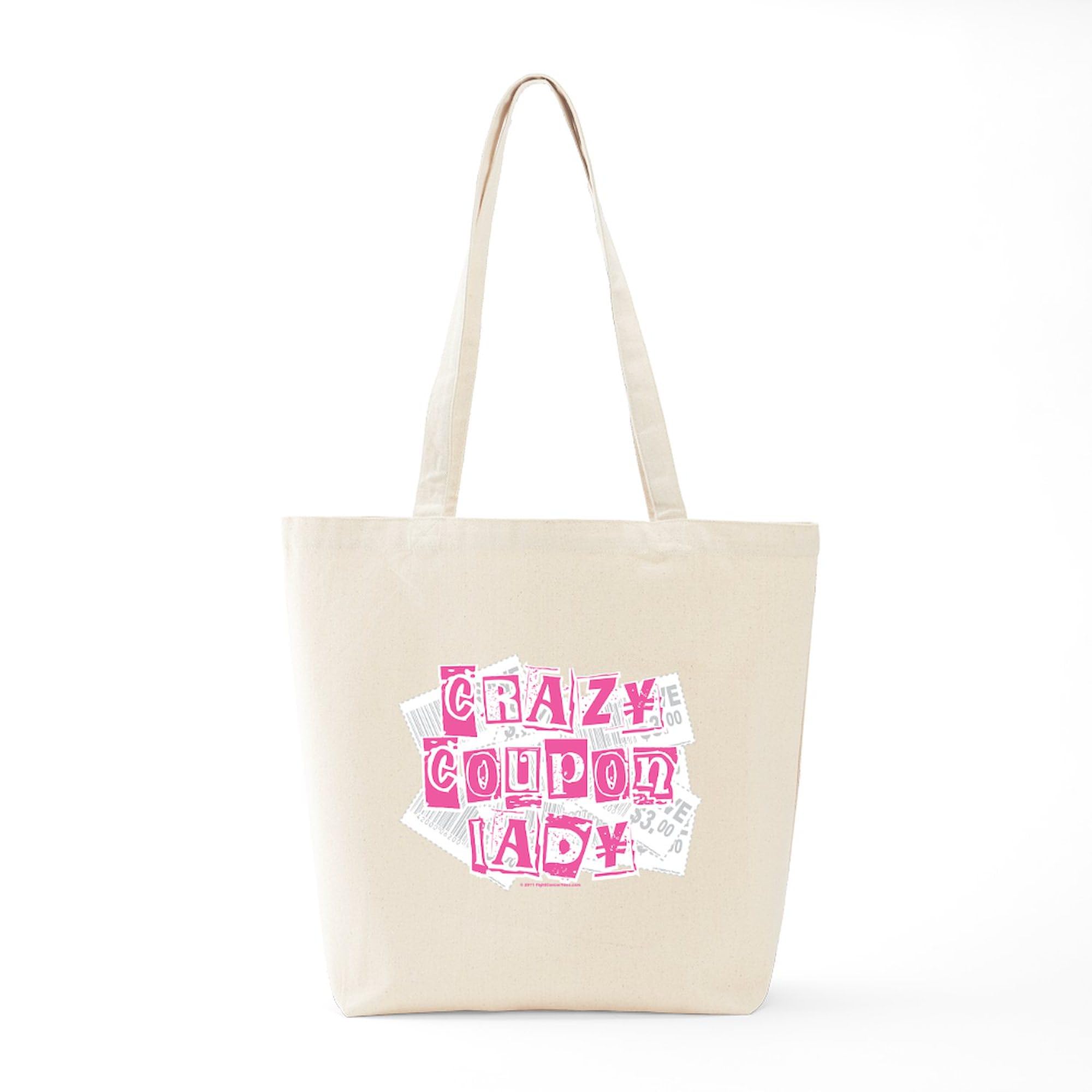 Crazy Coupon Lady Tote Bag - Natural Canvas Reusable Shopping Bag for Groceries, Beach & Everyday Use | Eco-Friendly & Durable