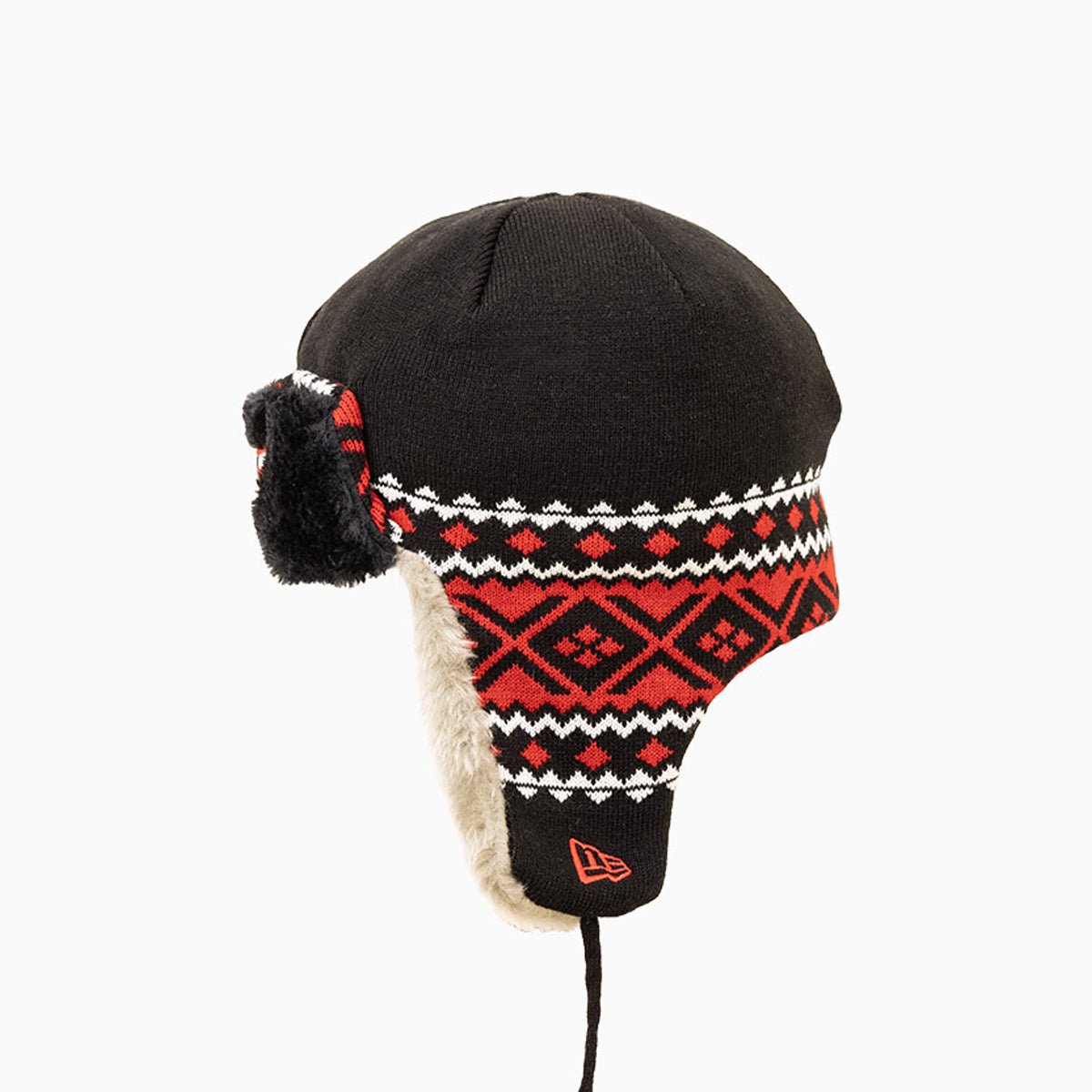 Chicago Bulls NBA Trapper Knit Cuff Beanie Hat - Winter Warm Fleece Lined Skull Cap for Men & Women - Perfect for Basketball Games, Outdoor Sports & Cold Weather