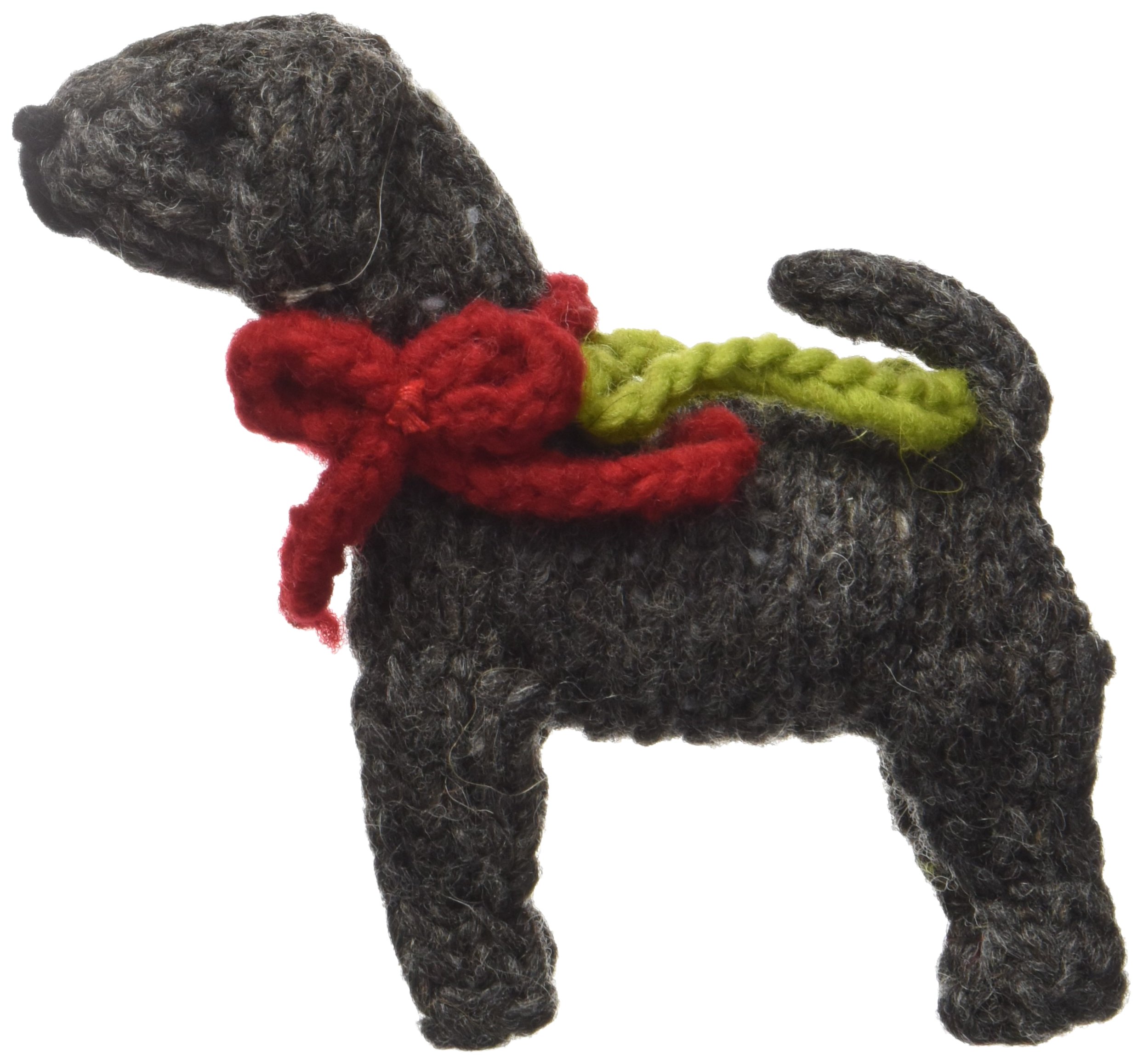 Chilly Dog Weimaraner Dog Ornament - Handmade Ceramic Dog Figurine for Home Decor, Gift for Dog Lovers - Perfect for Christmas Tree, Shelf Display, or Pet Memorial