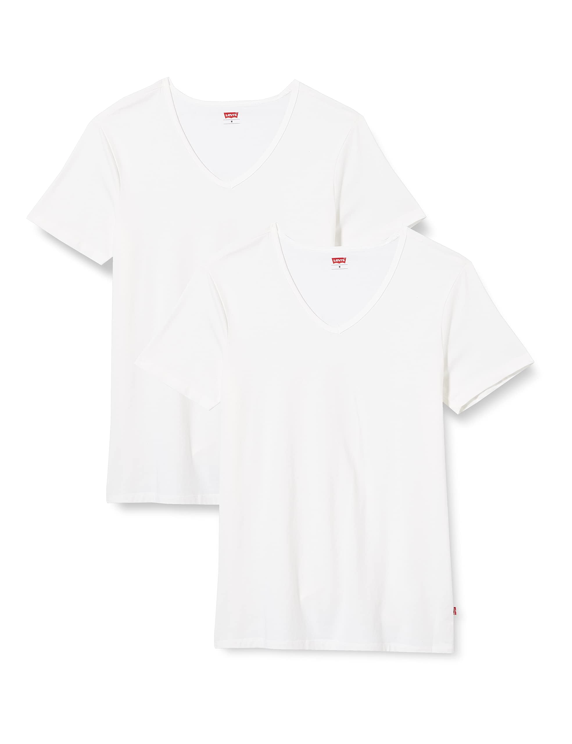 Levi's Men's V-Neck T-Shirt 2-Pack - Soft Cotton Casual Tees for Everyday Wear | Perfect for Work, Gym & Weekend Outfits