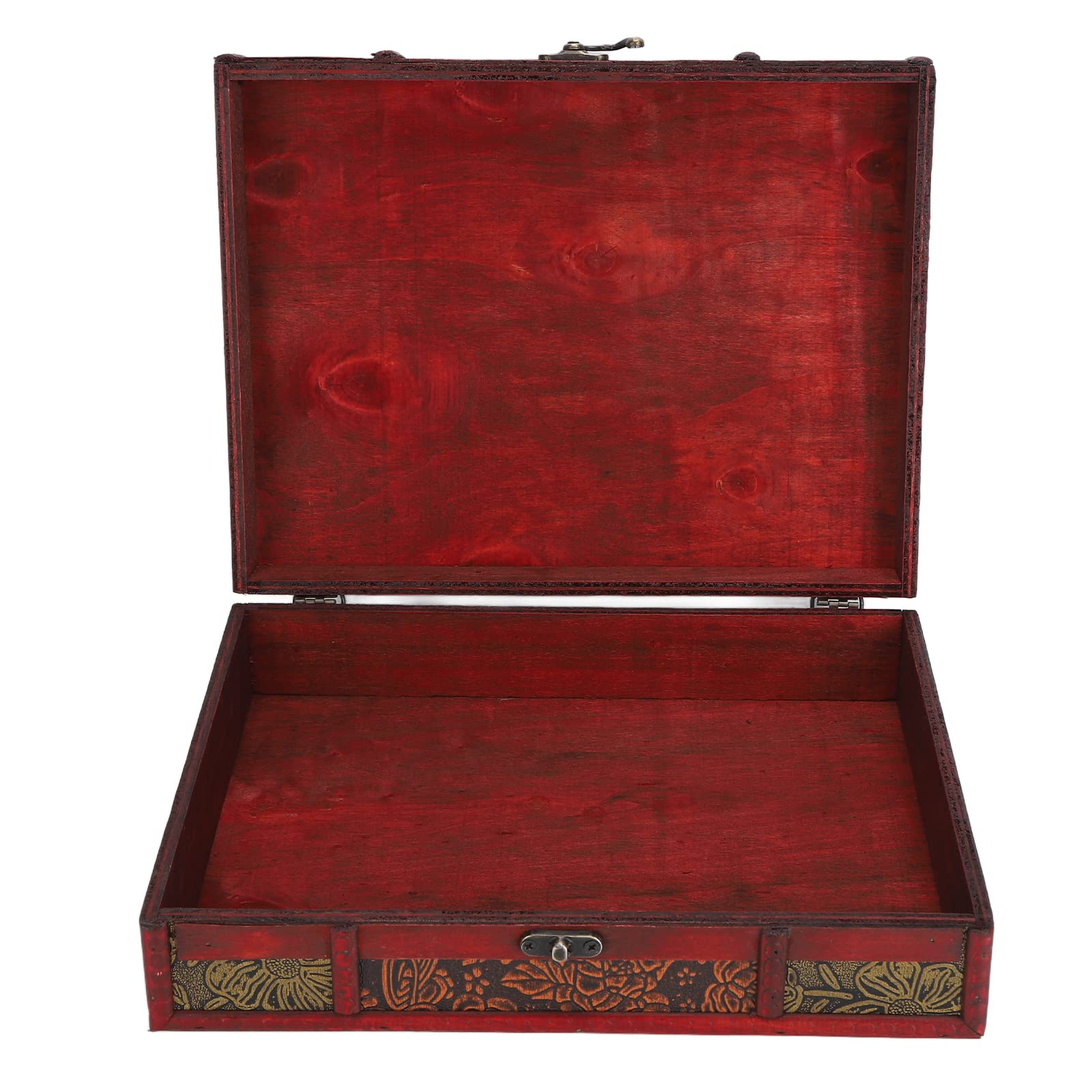 Elegant Wooden Storage Box for Home & Salon - Antique Retro Design