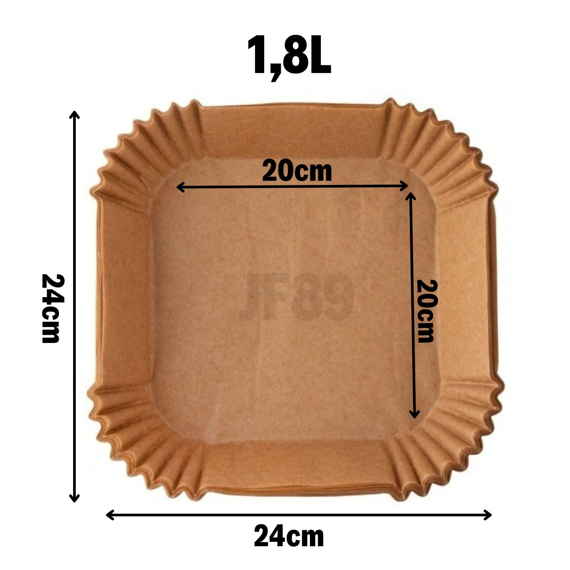 Disposable 20cm x 20cm Non-Stick Air Fryer Liner Paper Sheets - 100 Pack for Easy Cooking & Cleanup | Perfect for Air Fryers, Oven Baking & Meal Prep