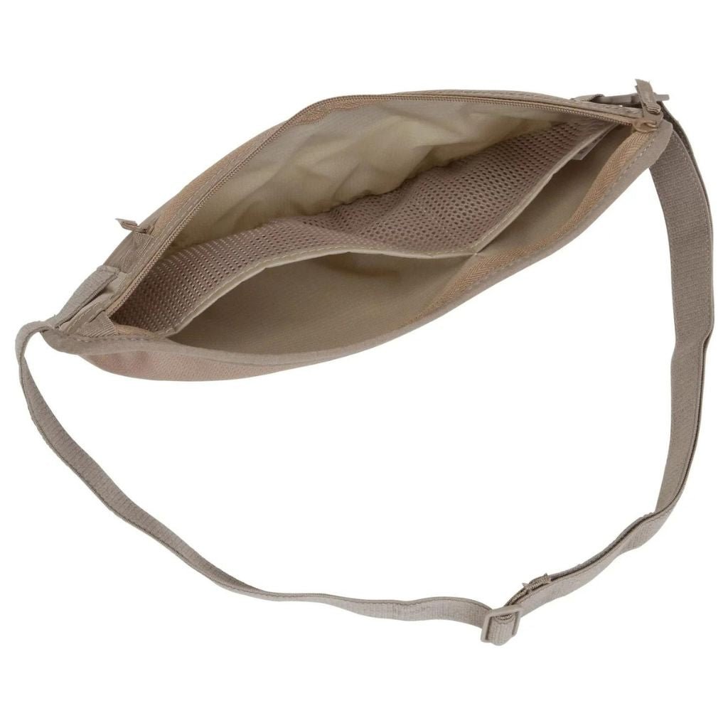 Eagle Creek Silk Undercover Neck Wallet DLX - RFID Blocking Travel Money Belt for Men & Women - Secure & Lightweight Khaki Pouch for Passport, Cash, Cards - Perfect for Airports, Hiking, and International Travel