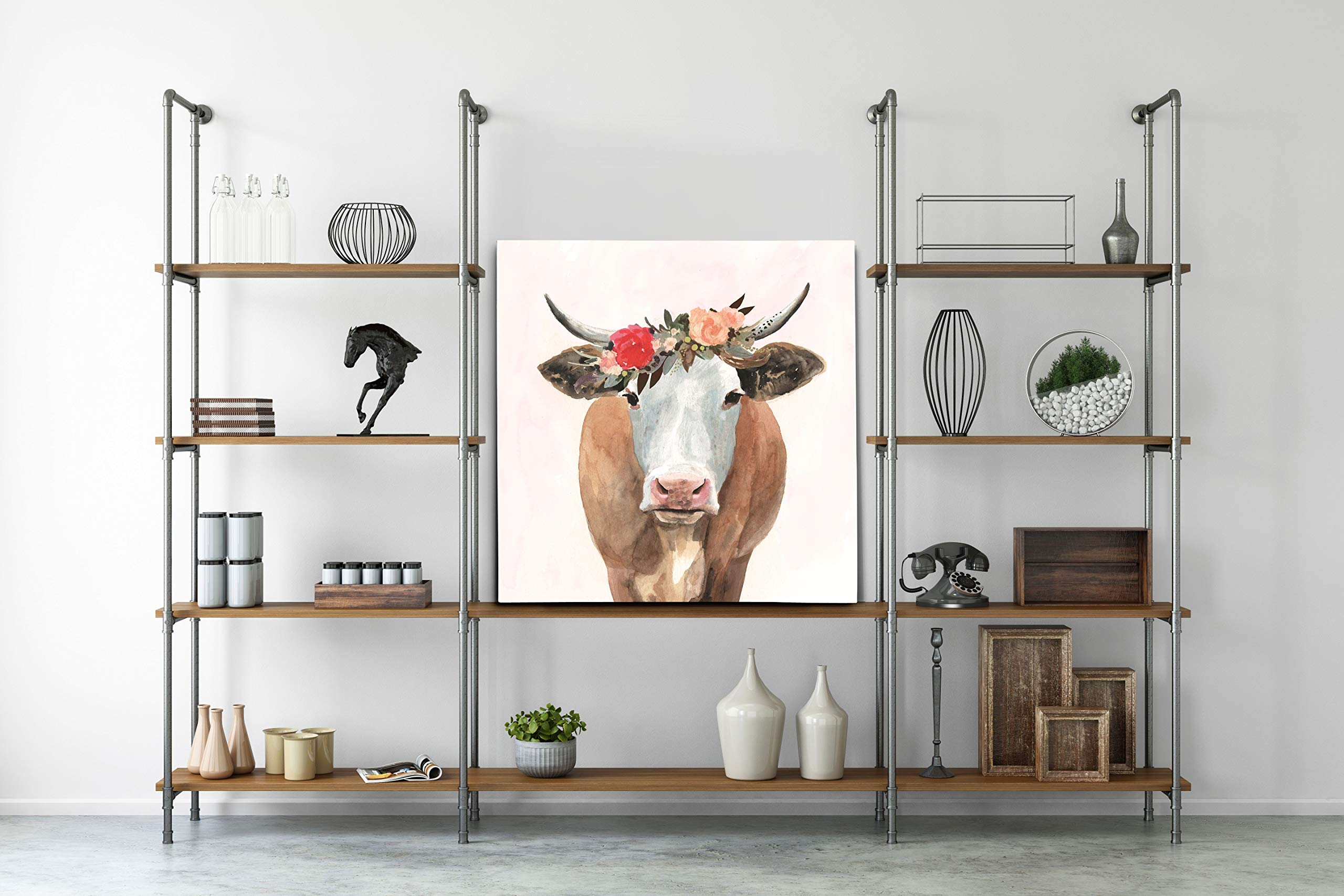 Wexford Home Spring on the Farm II Gallery Wrapped Canvas Wall Art - Farmhouse Decor, Country Living Room Painting, Rustic Kitchen Wall Decor - Perfect for Living Room, Bedroom, or Office