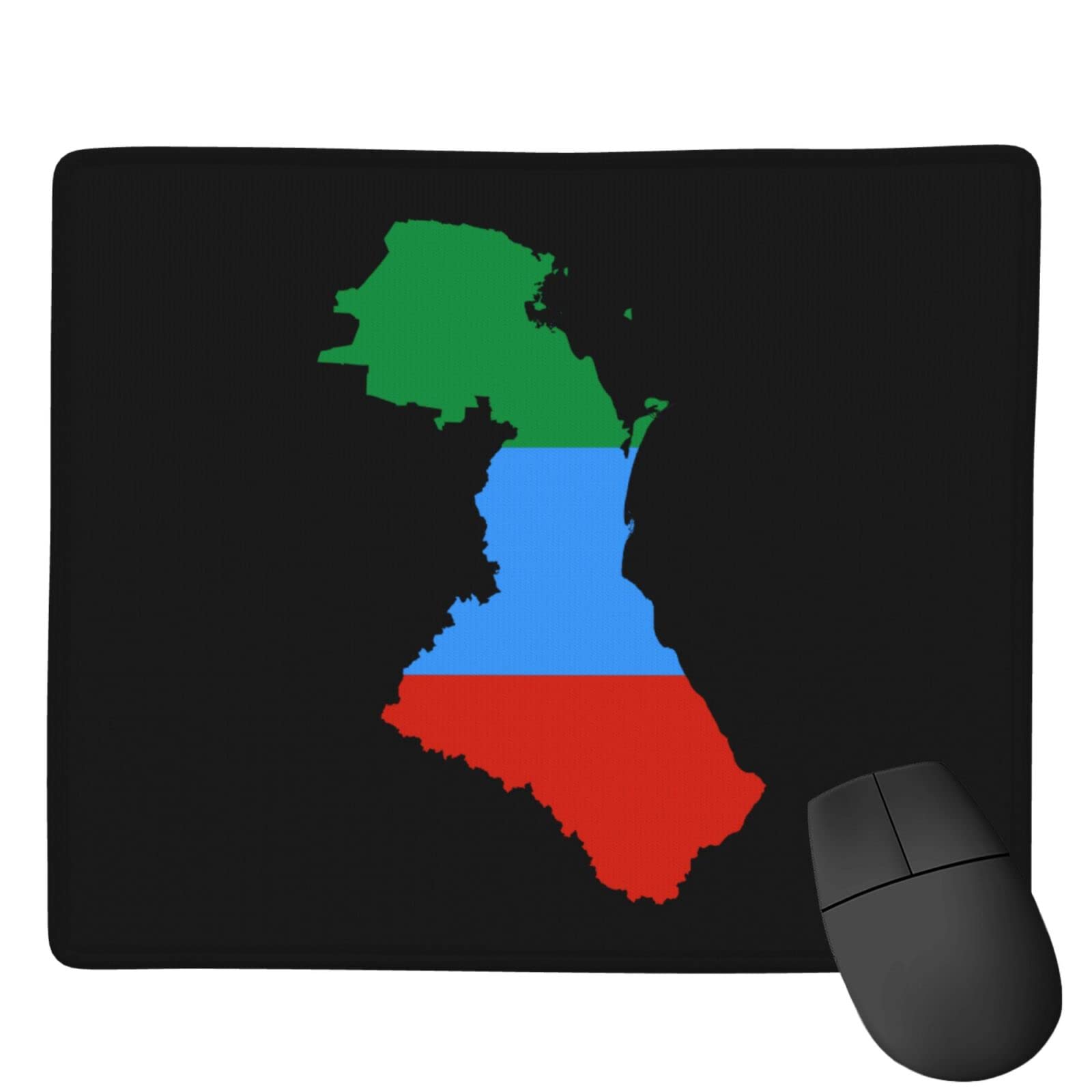 Dagestan Flag Map Mouse Pad - Waterproof Non-Slip Rubber Gaming Mousepad (7x9 inches) for Office, Laptop & PC - Perfect for Work, Gaming & Home Use
