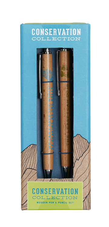 Eco-Friendly Pen and Pencil Set (2-Pack) - Perfect for Office, School & Sustainable Writing Needs