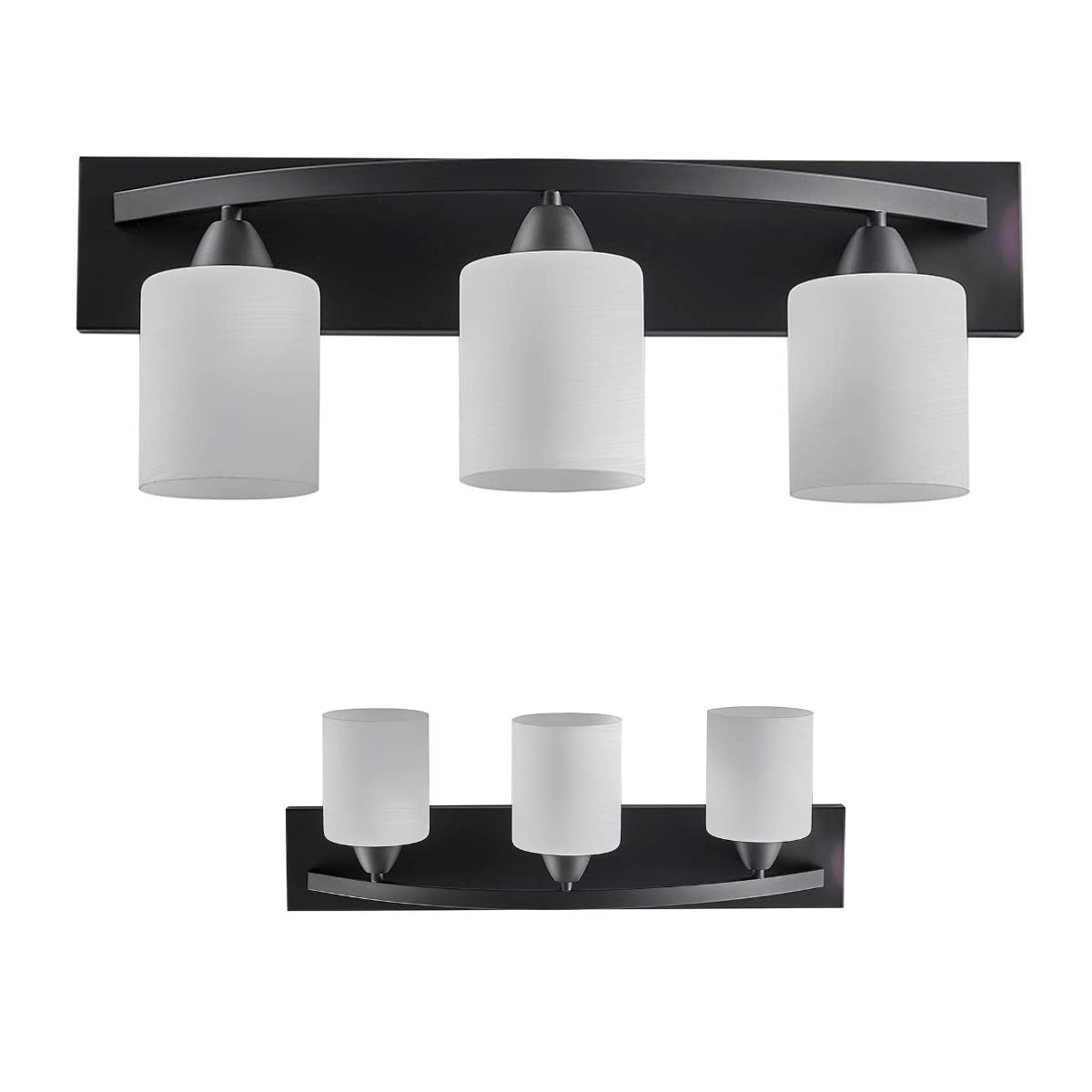 24’’ Bathroom Hardware Set - Towel Bar, Toilet Paper Holder, Hand Towel Bar & Robe Hook with Vanity Light | Modern Bathroom Accessories for Home Decor & Organization