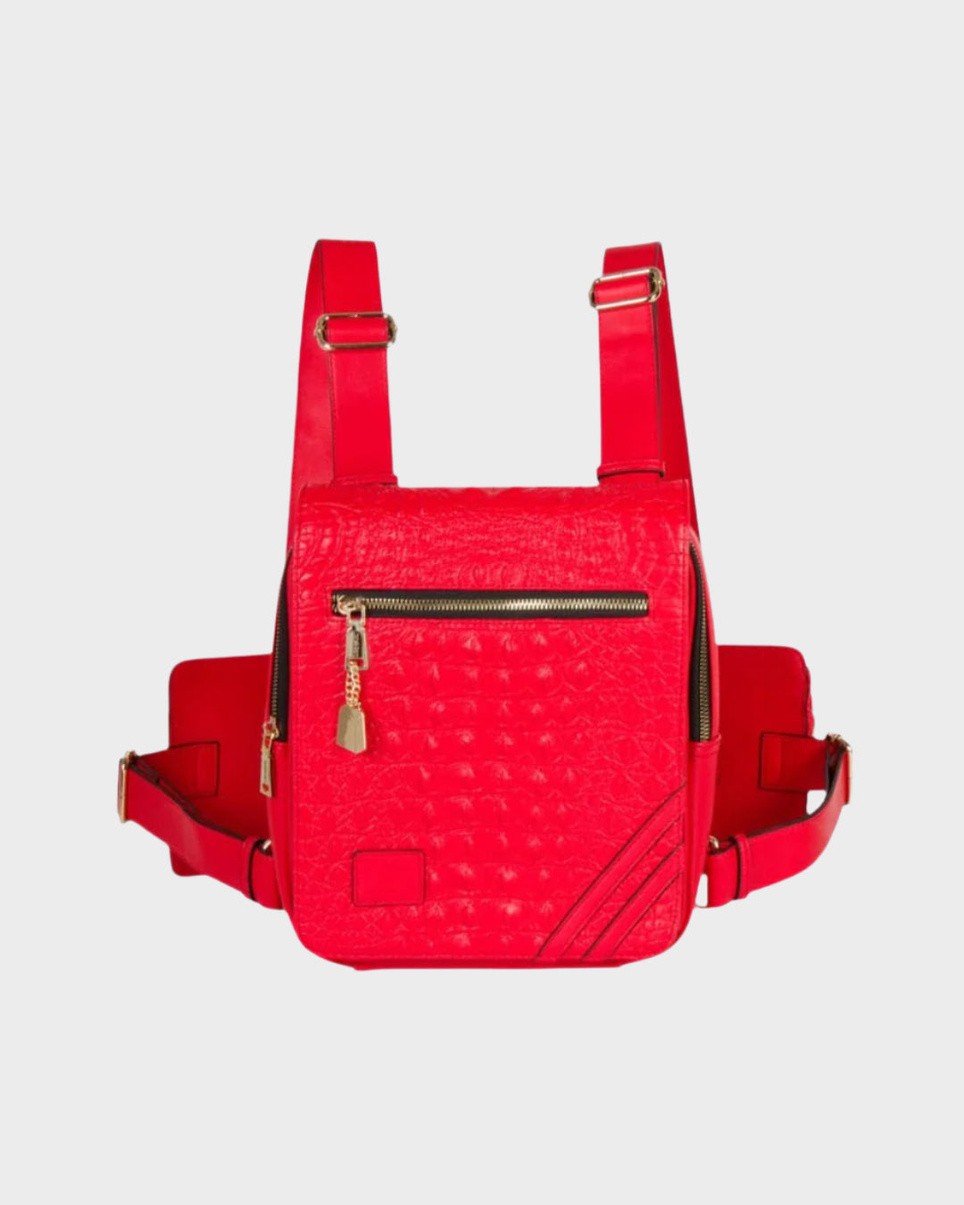 Apollo 2 Chest Bag in Red - Waterproof Crossbody Sling Pack for Hiking, Travel & Everyday Use | Compact Waist Bag for Men & Women