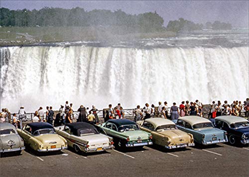 Avanti Press Niagara Falls Vintage 1950s American Cars Collection Blank Note Cards - Perfect for Greetings, Thank You Notes & Collectors