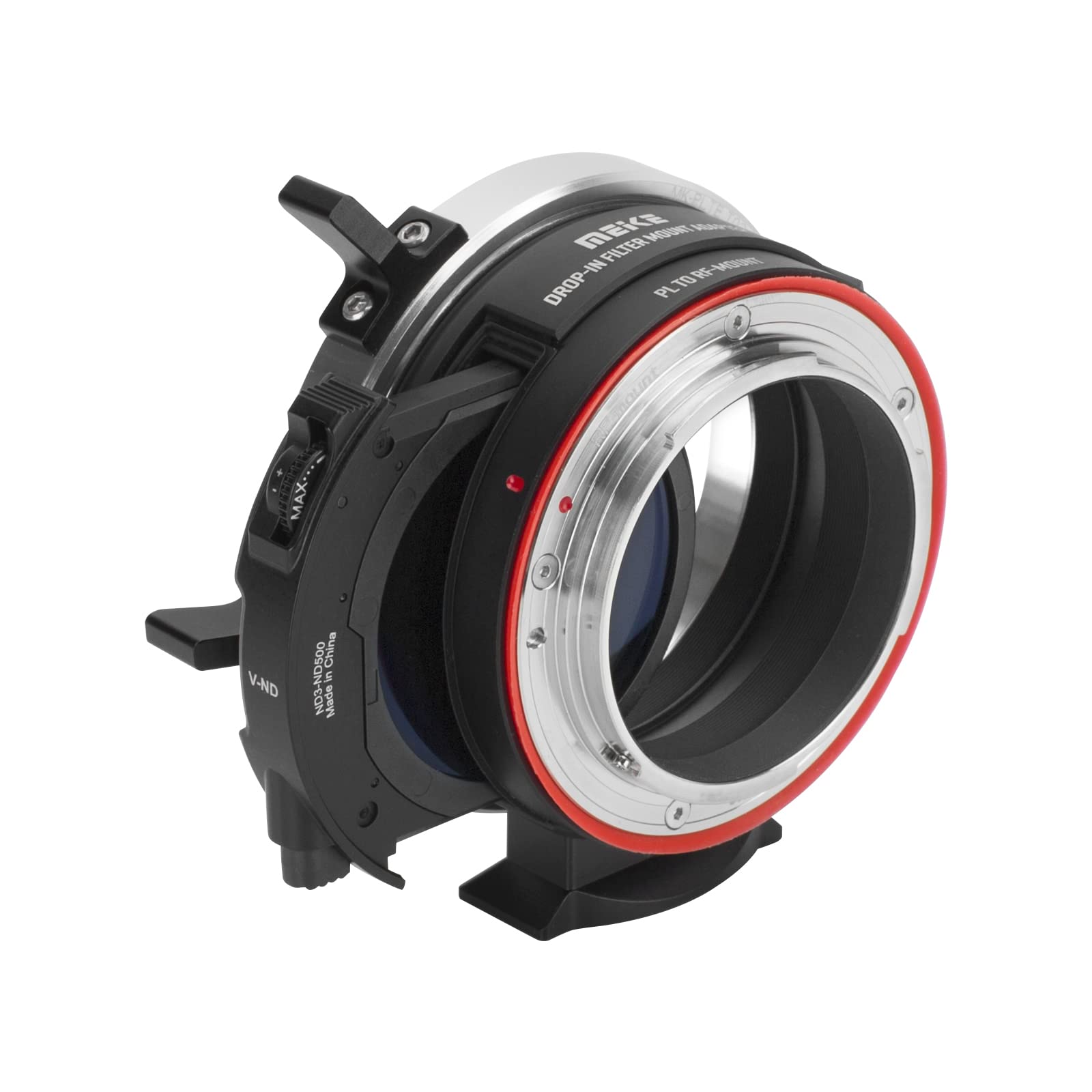 Meike MK-PLTRF-C PL to RF Lens Adapter with Variable ND & UV Filter - Compatible with ARRI PL-Mount Cinema Lenses & Canon EOS R/RP/R5/R5C/R6 Cameras - Perfect for Filmmaking, Videography, and Professional Photography