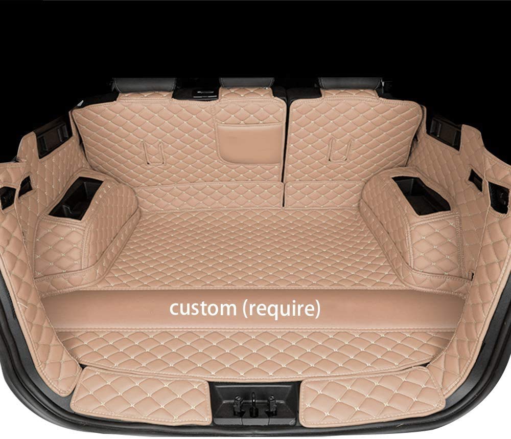 Premium Full Coverage Car Boot Liner for Jeep Cherokee 2014-2017 - Heavy Duty Cargo Trunk Mat, Beige | Custom Fit, No Subwoofer | Perfect for Road Trips, Camping & Outdoor Adventures
