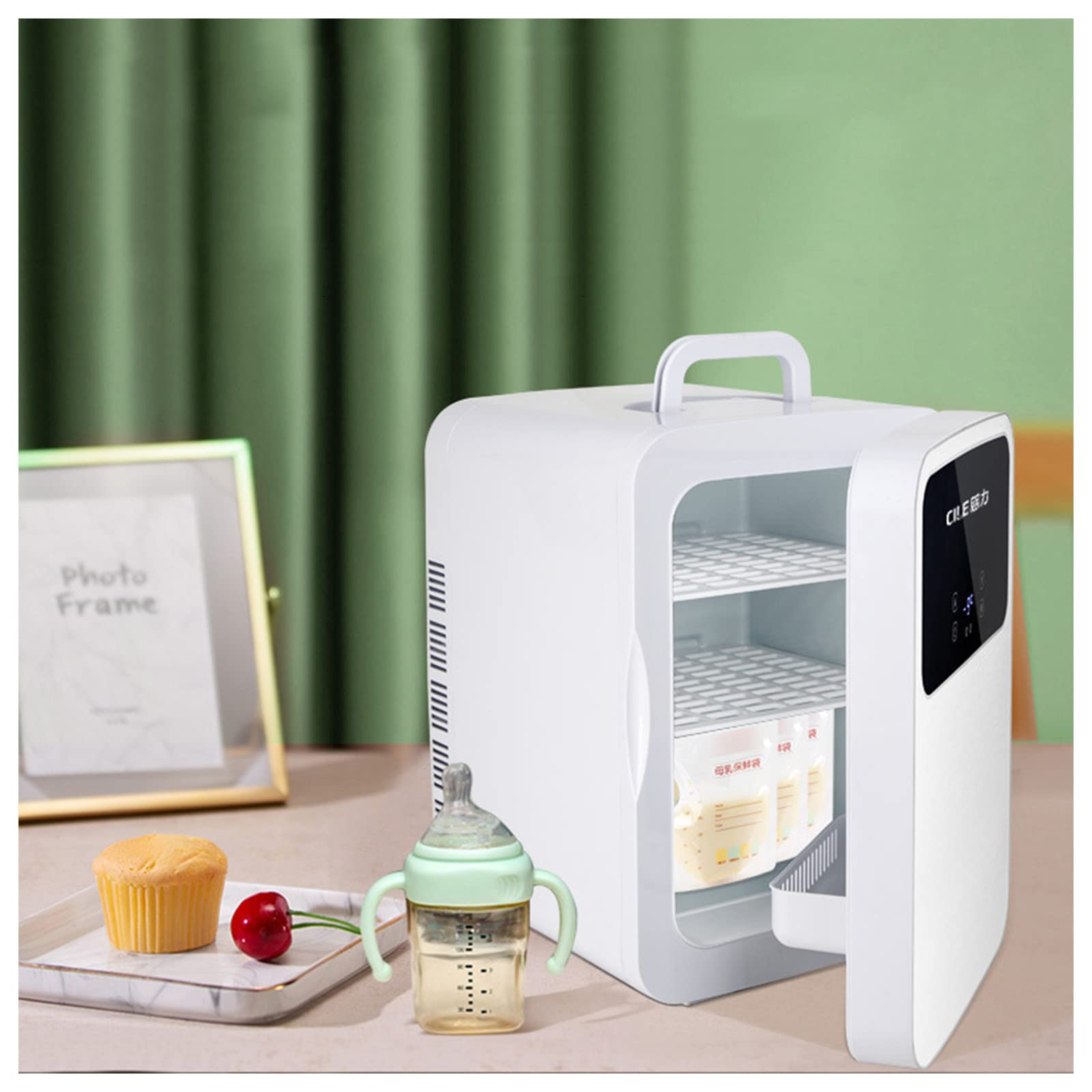 VCJNMQ 6L Mini Fridge - Portable Thermoelectric Cooler & Warmer for Bedroom, Car, Travel | Compact Refrigerator for Skincare, Food, Drinks & Medicine | Perfect for Dorm, Office, Road Trips & Small Spaces
