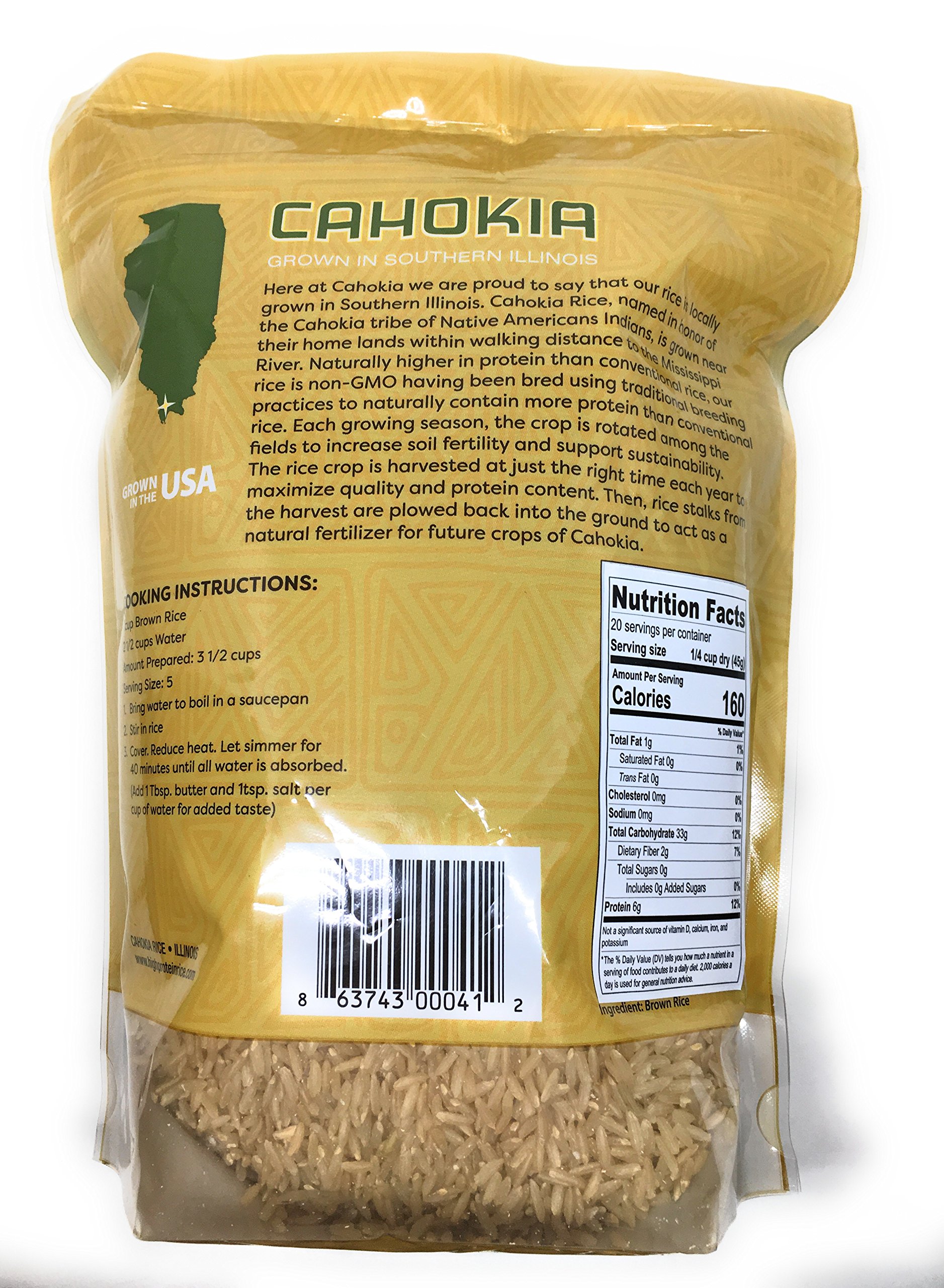 Organic High Protein Brown Rice - Non-GMO, Gluten-Free, Vegan | Perfect for Meal Prep, Weight Loss & Healthy Eating