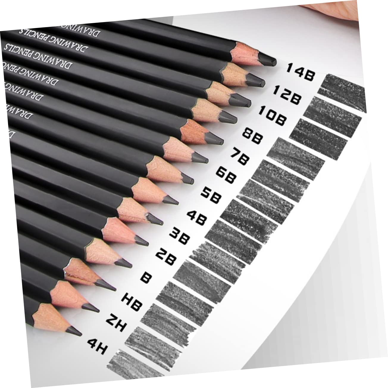 SEWACC 28-Piece Sketch Pencil Set - Professional Shading Pencils for Kids & Artists - Wooden Drawing Pencils for Sketching, Shading & Painting - Perfect for Art Classes, Home Drawing & Creative Projects