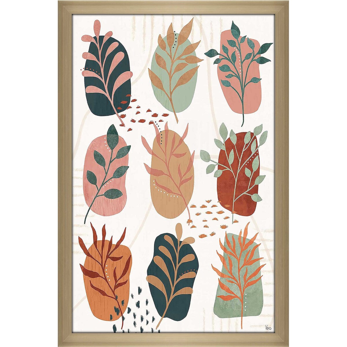 Abstract Blossom IX by Veronique Charron - Premium Acrylic Wall Art Print - Modern Home & Office Decor - Perfect for Living Room, Bedroom or Workspace