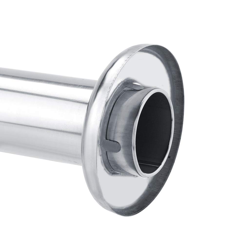Chrome Zinc Alloy Round Bottle Sink Trap for Bathroom & Kitchen Drain - Stainless Steel Waste Pipe, Durable Basin Tube for Easy Installation - Perfect for Bathroom Vanities, Kitchen Sinks & Utility Drains