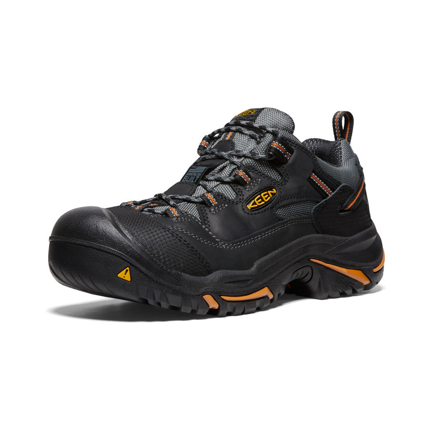 Men's Braddock Low Steel Toe Work Boots - Black/Bossa Nova | Durable Safety Shoes for Construction, Warehouse & Outdoor Work