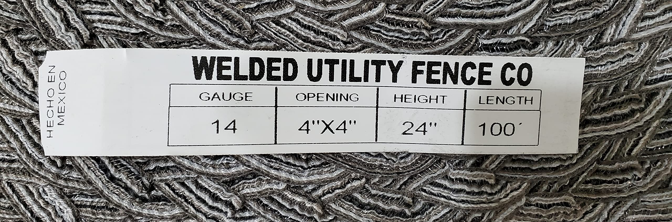 14-Gauge Galvanized Welded Field Fence Wire - 4x4 Inch Mesh, 24 in x 100 ft - Heavy Duty Farm Fencing for Livestock, Gardens & Property Protection