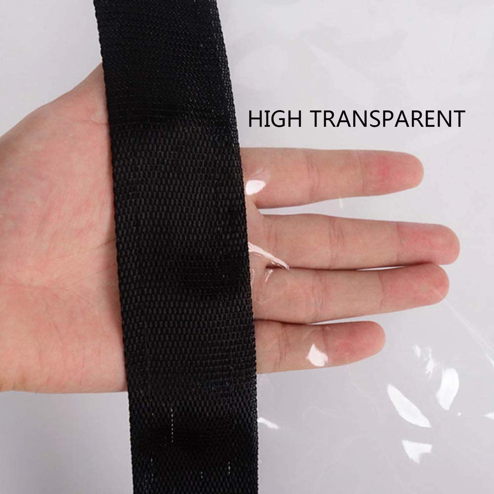 Clear Heavy Duty Waterproof Tarp 13x20ft - 5 Mil Thick Transparent Poly Tarpaulin with Grommets for Greenhouse, Plastic Mulch, Camping Cover & Outdoor Protection