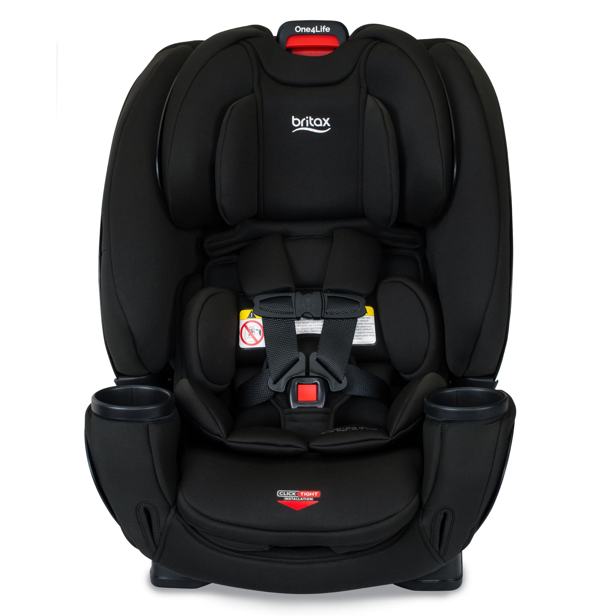 Britax One4Life ClickTight All-in-One Convertible Car Seat for Infants to Big Kids | Eclipse Black | Safe & Comfortable for Travel, School & Family Road Trips