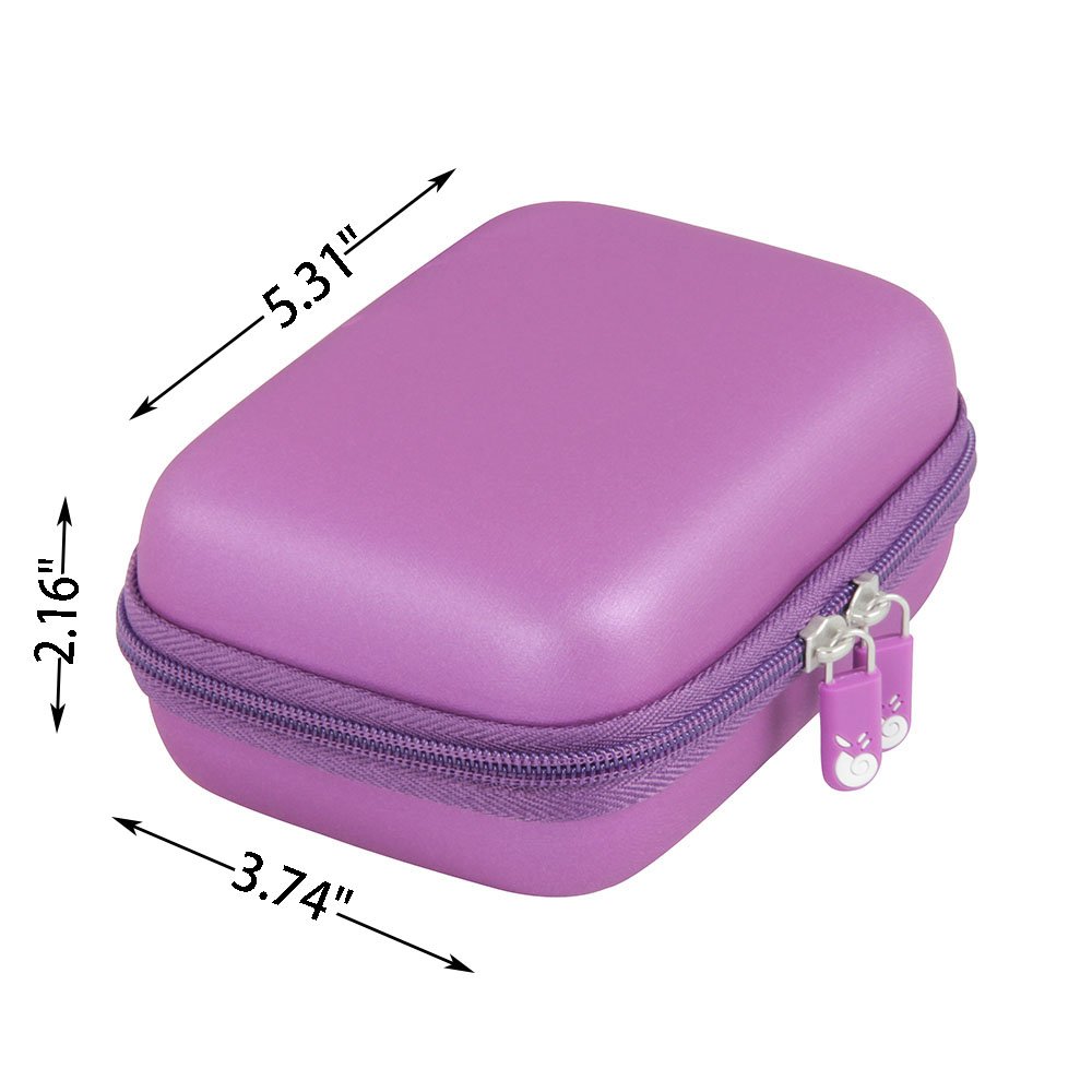 Hermitshell Hard EVA Travel Case for HP Sprocket Portable Photo Printer - Durable Protective Cover with Secure Fit, Shockproof Design - Perfect for Travel, Home Storage & Gift Giving (Purple)