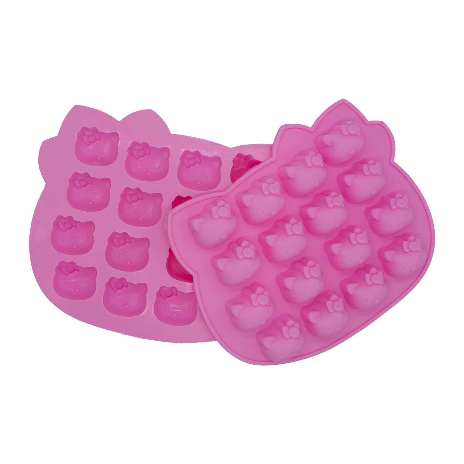 16-Cavity Silicone Hello Kitty Molds for Candy, Chocolate, Cake, Gummy, Ice & DIY Crafts - Perfect for Baking, Party Favors & Homemade Treats (2-Piece Set)
