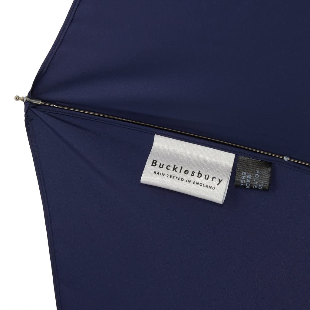 Classic Navy Blue English Telescopic Umbrella - Windproof Compact Folding Travel Umbrella for Men & Women - Perfect for Rainy Days, Commuting, and Outdoor Adventures