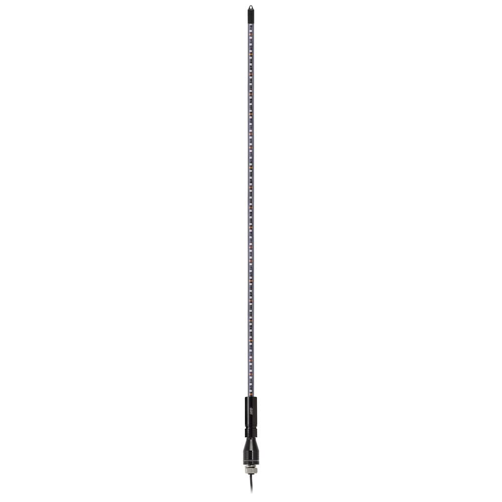 Metra Electronics 6ft RGB Whip Light with Dancing LED Effects - Universal Car Antenna Accessory for Off-Road Trucks, Jeeps & ATVs (MPS-CRGBWHIP6) - Perfect for Night Rides, Car Shows & Outdoor Adventures