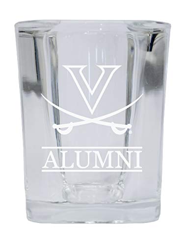 Virginia Cavaliers Alumni Square Shot Glass 2oz - Laser Etched UVA College Barware for Game Day Parties & Tailgating