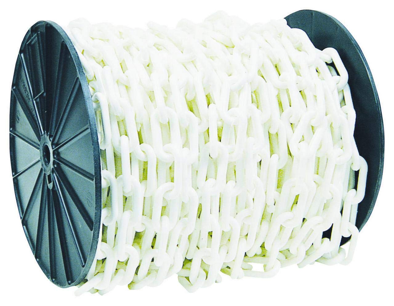 Easy Gardener #982 125' #8 White Plastic Chain Link Fence - Durable Garden Barrier for Landscaping, Dog Runs, Property Boundaries & Decorative Outdoor Use