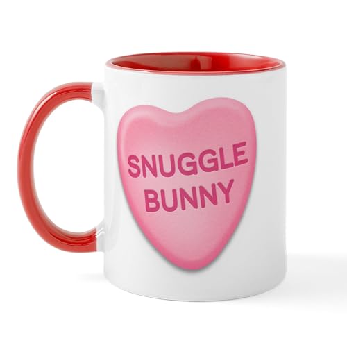 White/Red Inside - Snuggle Bunny Candy Heart Mug
