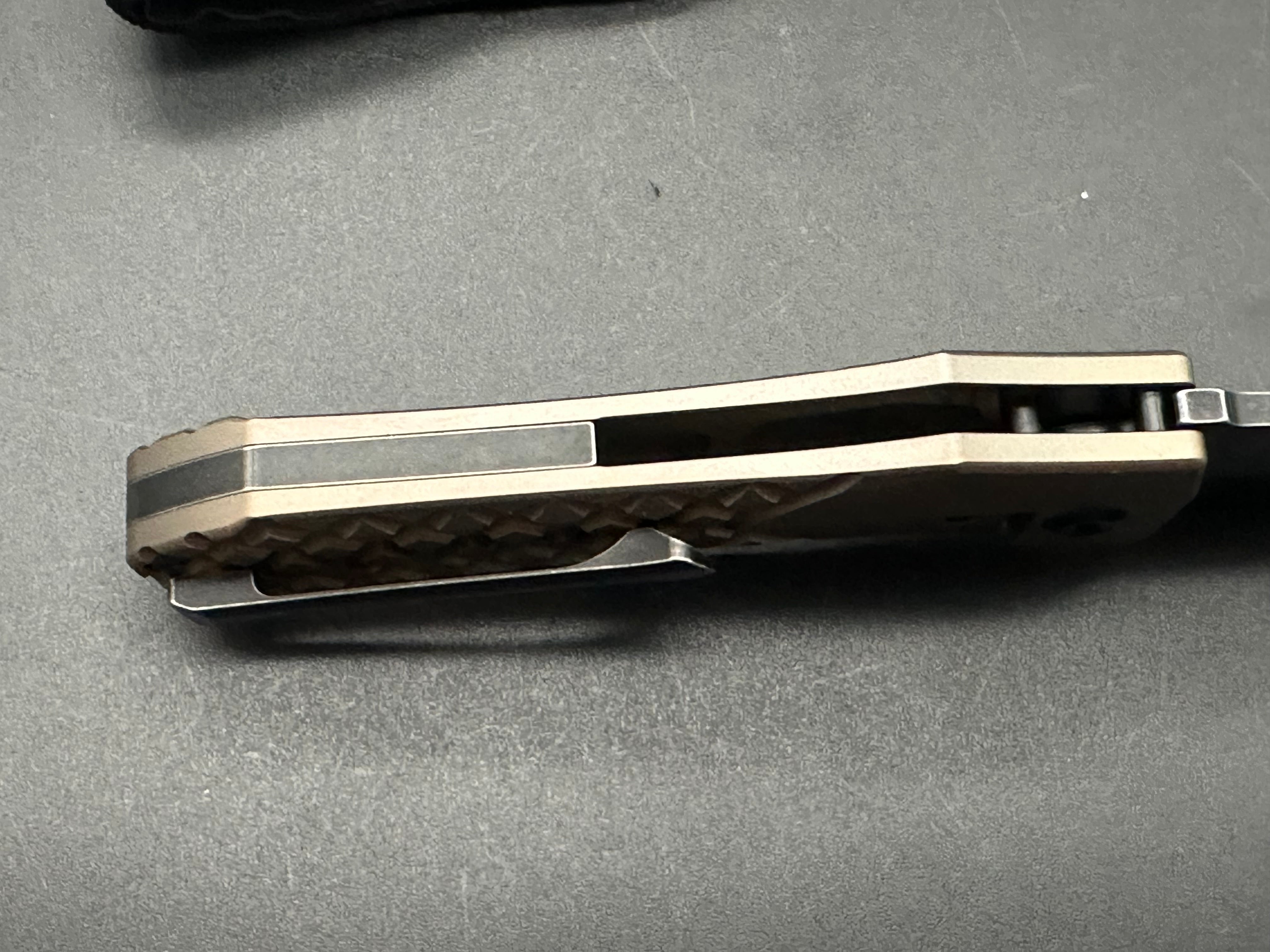 Kansept Loki Bronze Frag Titanium Frame Lock Folding Knife - 2.99