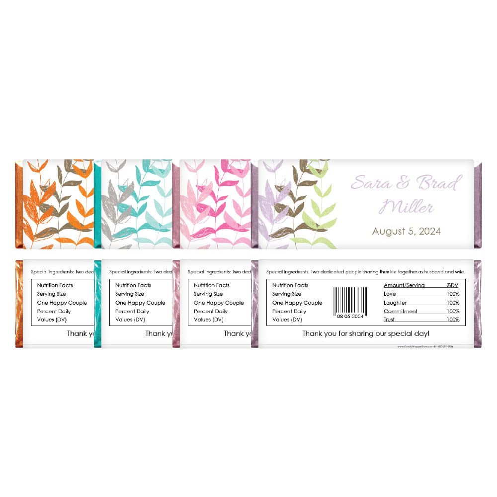 Premium Rose Gold Candy Bar Foil Wrappers for Chocolate Bars - Ideal for Candy Packaging, Gift Wrapping, and Party Favors