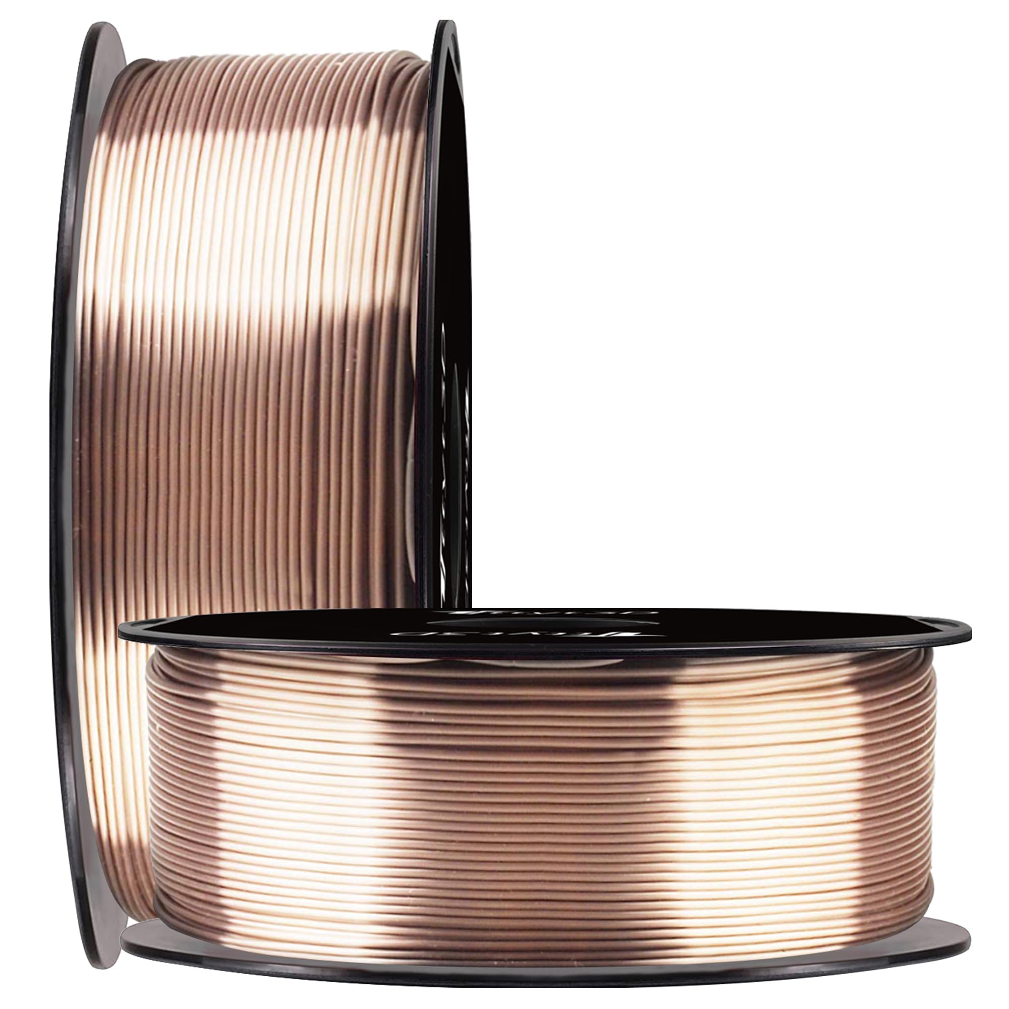 TTYT3D Silk PLA Shine Chocolate Gold 3D Printer Filament - 1kg (2.2lbs) Spool, 1.75mm Diameter Premium 3D Printing Material - Compatible with Most FDM 3D Printers - Perfect for Cosplay Props, Home Decor & Artistic Creations