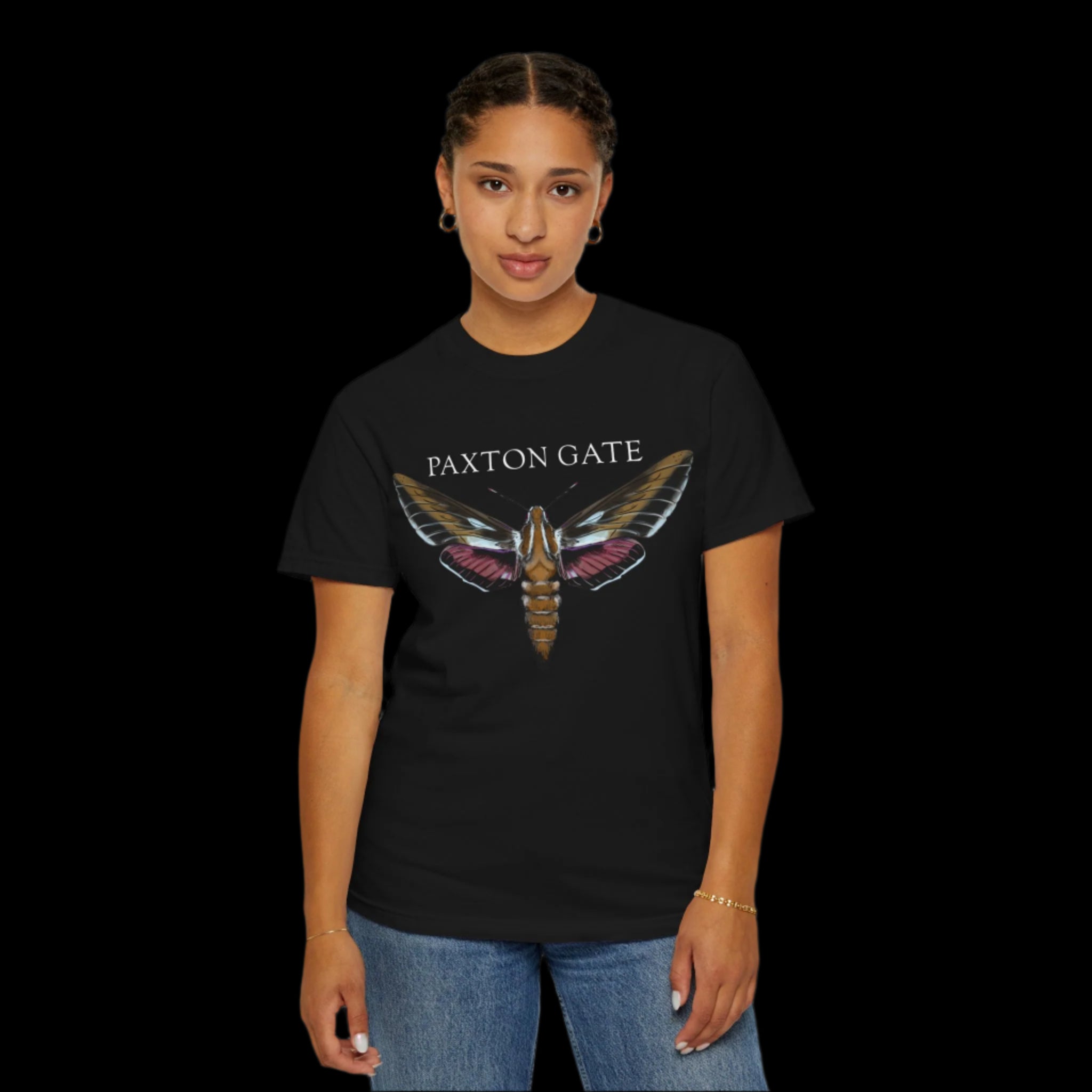 Unisex Paxton Gate Sphingidae Moth Graphic T-Shirt by Kris Struble - Perfect for Nature Lovers & Entomology Enthusiasts