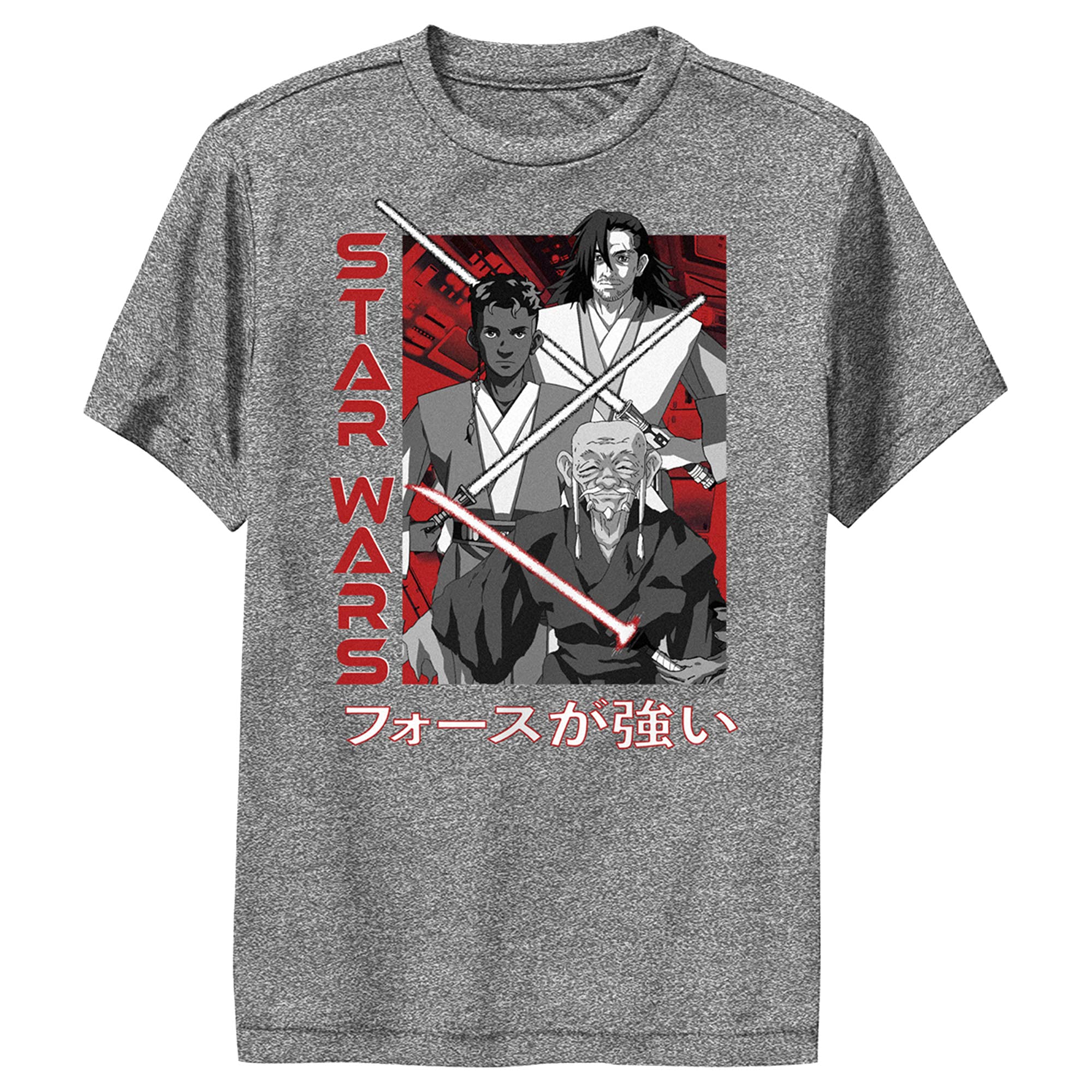 Star Wars Visions Anime Character Performance T-Shirt for Boys - Lightweight Cotton Graphic Tee for Cosplay, Halloween & Everyday Wear