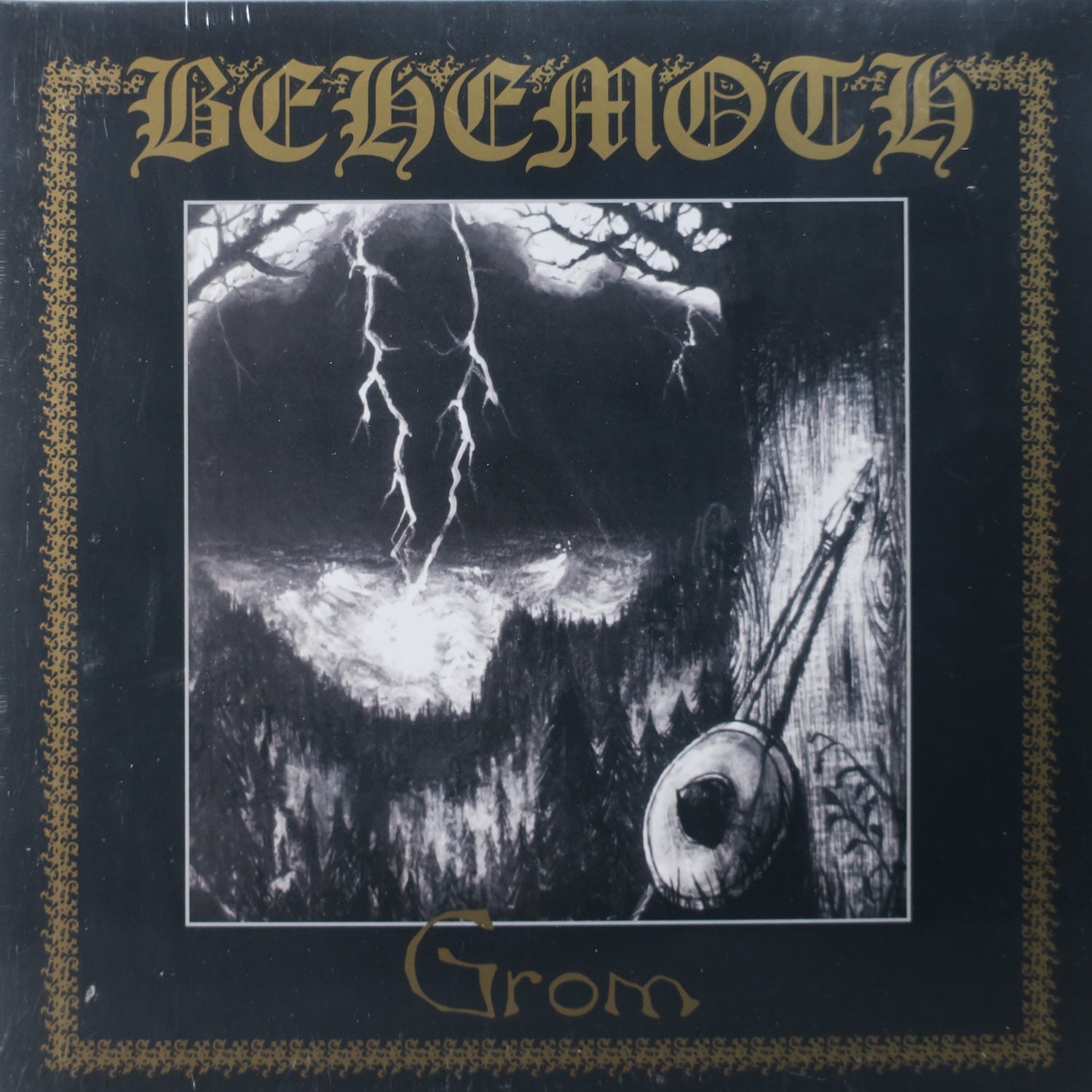 BEHEMOTH 'Grom' Vinyl LP Record - Limited Edition 1988 Black Metal Album - Perfect for Metal Collectors & Vinyl Enthusiasts - Great for Home Listening & Music Collections