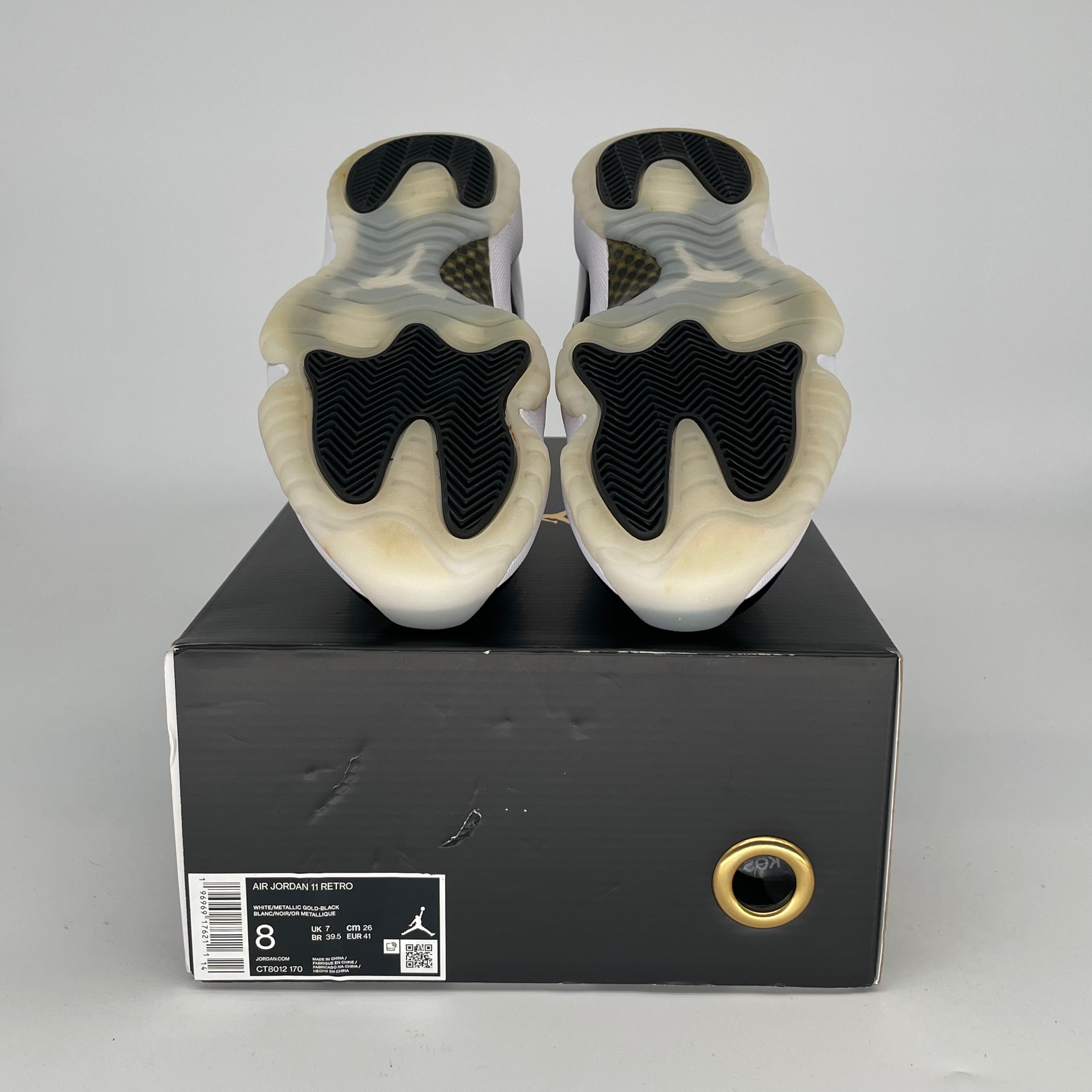 AIR JORDAN 11 DMP GRATITUDE Basketball Shoes - Men's Size 8/Women's Size 9.5 (CT8012-170) - Perfect for Court Play & Sneaker Collecting
