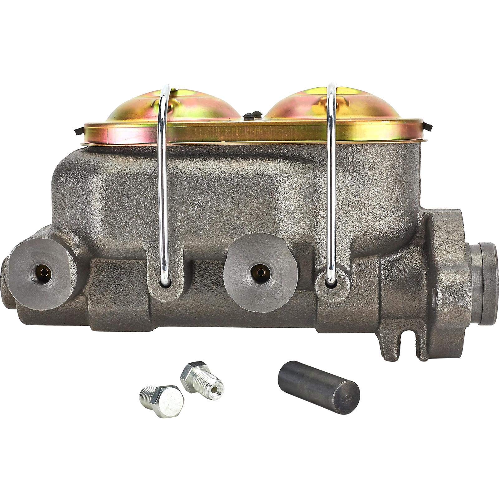Universal 1 Inch Bore Cast Iron Master Cylinder - Heavy Duty Brake System Replacement for Cars, Trucks & SUVs - Perfect for DIY Auto Repair & Vehicle Maintenance